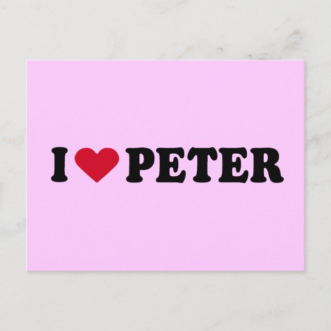 POSTAL ME ENCANTA PETER (Anverso)