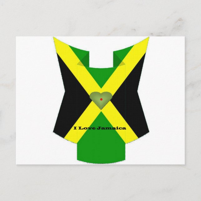 Postal Me encanta que Jamaica tenga un buen día y una mej (Anverso)