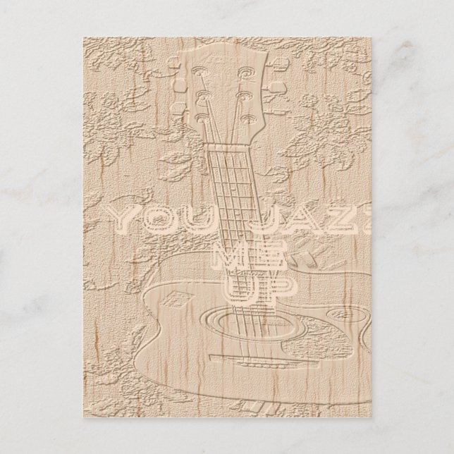 Postal Me encanta que la madera se marrón Hakuna Matata (Anverso)