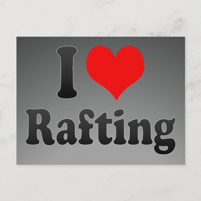 Postal Me encanta Rafting (Anverso)