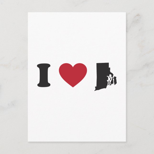 Postal Me encanta Rhode Island (Anverso)