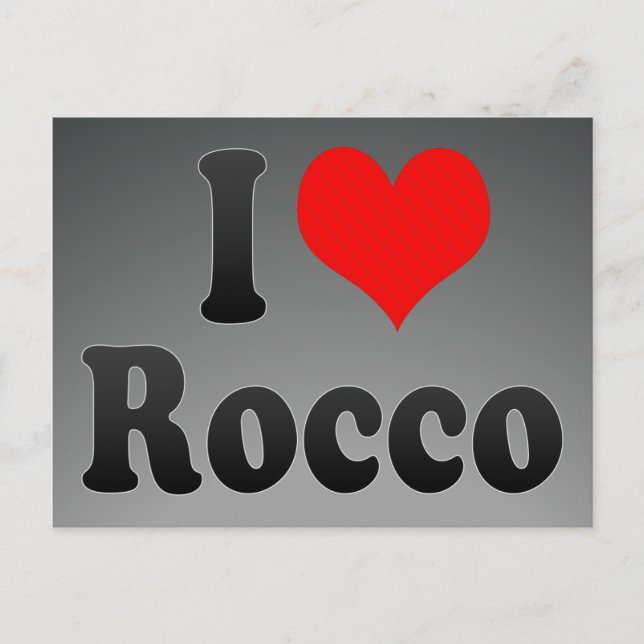 Postal Me encanta Rocco (Anverso)