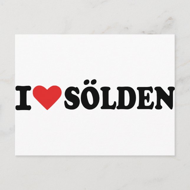 Postal Me encanta Sölden (Anverso)
