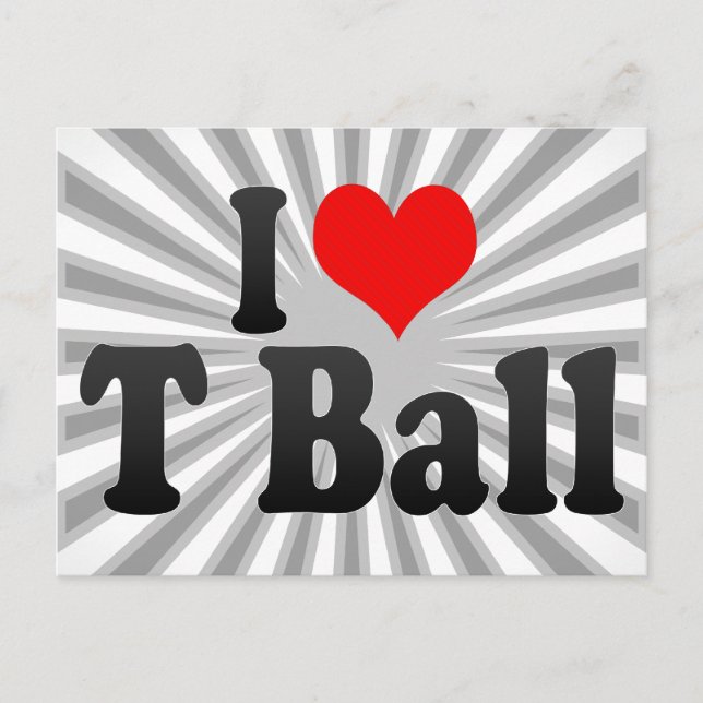 Postal Me encanta T Ball (Anverso)