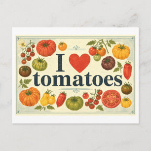 Postal "Me [encanta] Tomates"