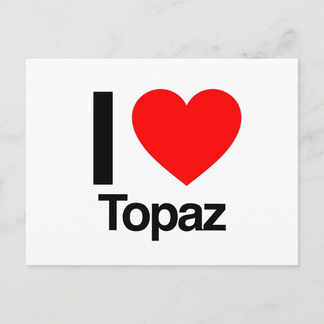 Postal me encanta topaz (Anverso)