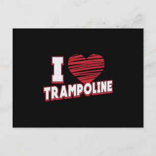 Postal Me Encanta Trampoline Jumper Jump Gymnast Trampoli