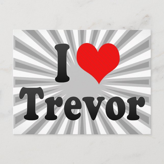 Postal Me encanta Trevor (Anverso)