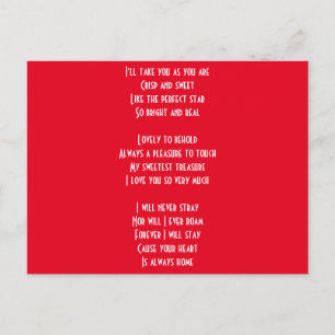 Postal Me encanta tu poema