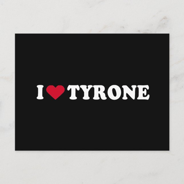 POSTAL ME ENCANTA TYRONE (Anverso)