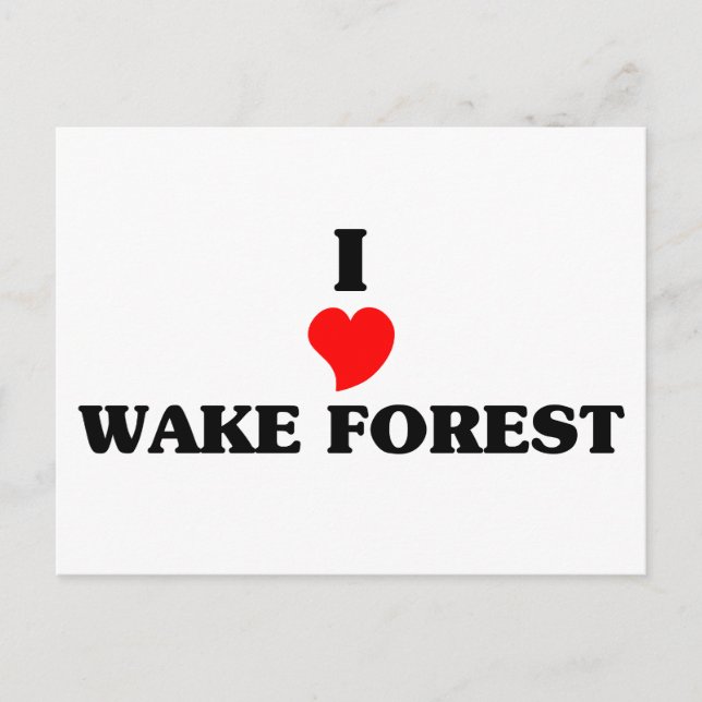 Postal Me encanta Wake Forest (Anverso)