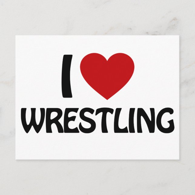Postal Me encanta WRESTLING (Anverso)