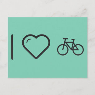 Postal Me encantan las bicicletas
