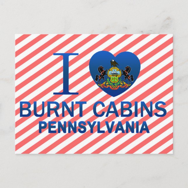 Postal Me encantan las cabinas quemadas, PA (Anverso)