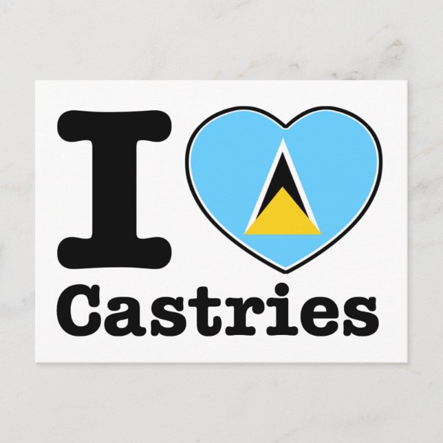 Postal Me encantan las Castries (Anverso)
