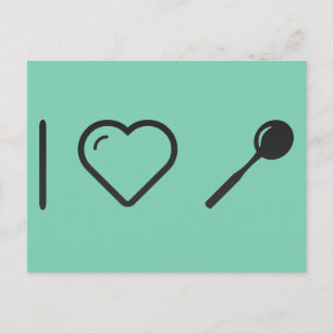 Postal Me encantan las cucharas de té