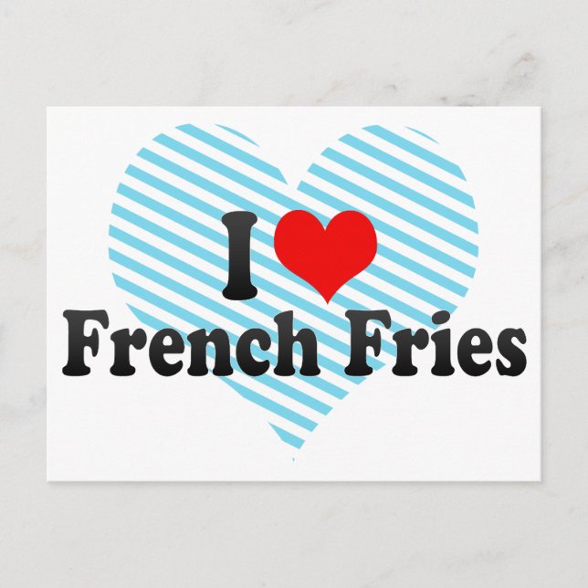 Postal Me encantan las frutas francesas (Anverso)