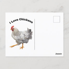 Postal Me encantan las gallinas, el humor, el humor