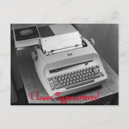 Postal Me encantan las máquinas de escribir Vintage IBM P