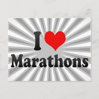 Postal Me encantan las maratones