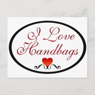 Postal Me encantan los bolsos de mano