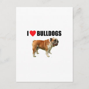 Postal Me encantan los Bulldoges
