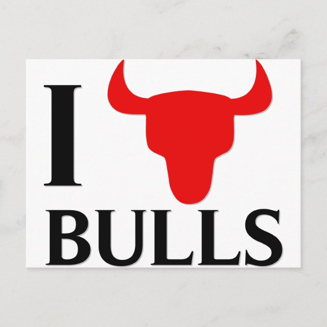 Postal Me encantan los Bulls (Anverso)