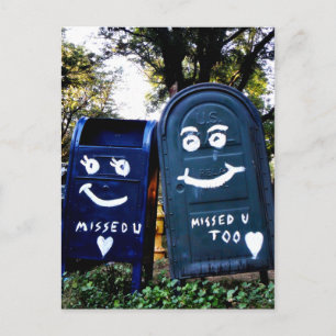 Postal Me encantan los buzones de correo: te extrañé