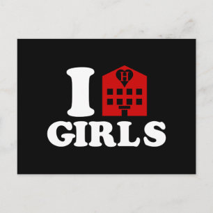 Postal Me encantan los Chicas de los hoteles