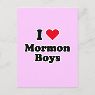 Postal Me encantan los chicos mormones