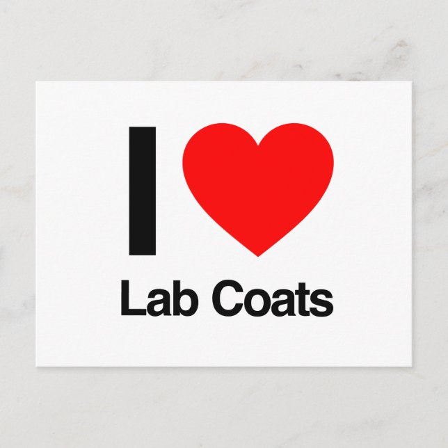 Postal me encantan los coats de laboratorio. ai (Anverso)