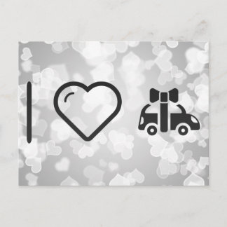 Postal Me encantan los coches de regalo
