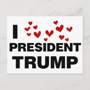 Postal Me encantan los corazones del presidente Trump