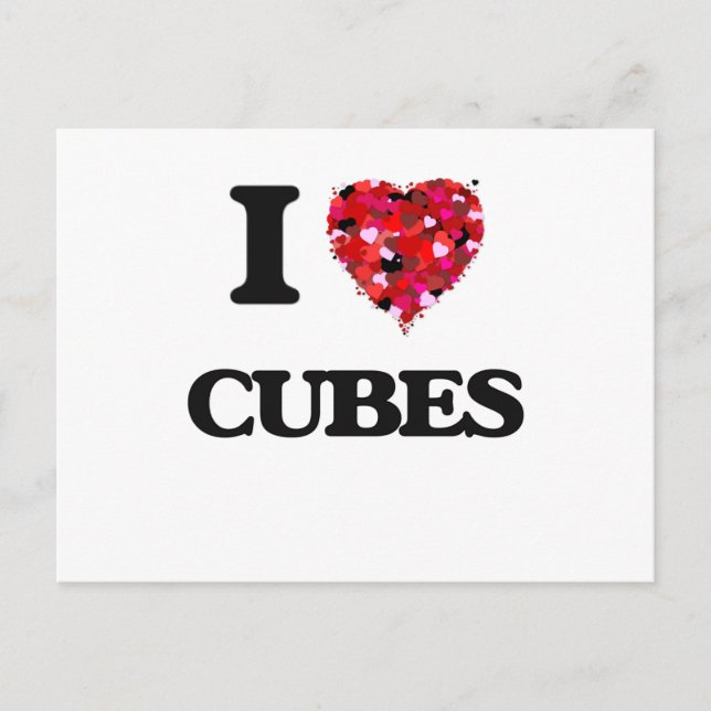 Postal Me encantan los Cubes (Anverso)