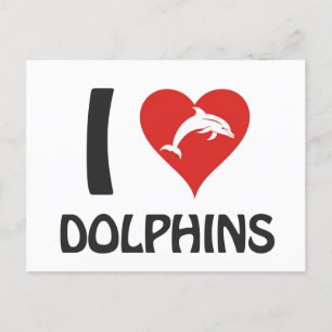 Postal Me encantan los delfines