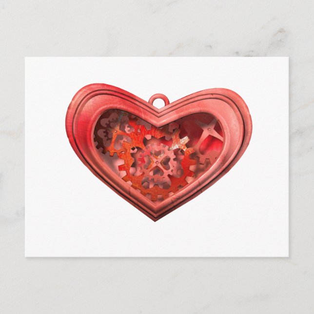 Postal Me encantan los engranajes (Anverso)