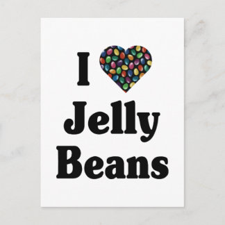 Postal Me encantan los frijoles de gelatina