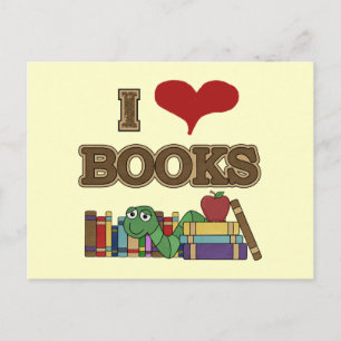 Postal Me encantan los libros