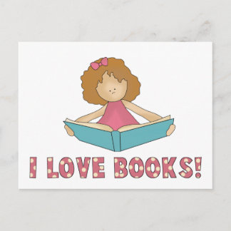 Postal ¡Me Encantan Los Libros!