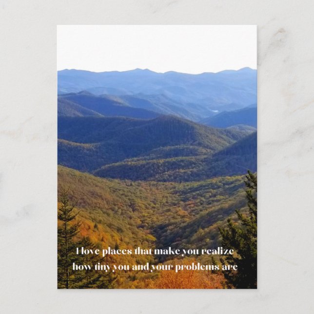 Postal Me encantan los lugares Postcard (Anverso)