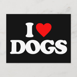 POSTAL ME ENCANTAN LOS PERROS