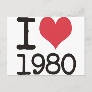 Postal ¡Me Encantan Los Productos Y Diseños De 1980!