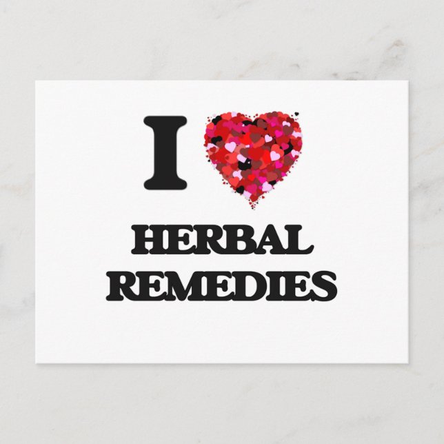 Postal Me encantan los remedios herbales (Anverso)