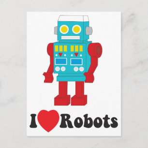Postal ¡Me Encantan Los Robots!