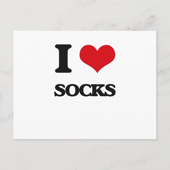 Postal Me encantan los Socks (Anverso)