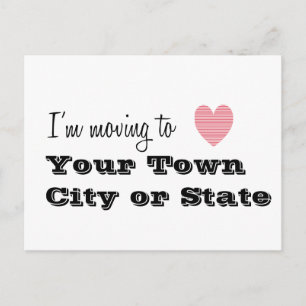 Postal Me estoy mudando a... Personalizado