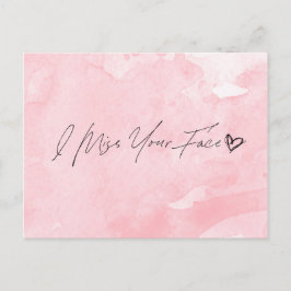 Postal Me Extraño La Cara