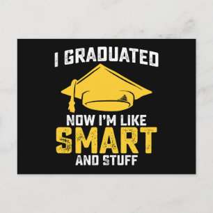 Postal Me Gradué Ahora Como Una Graduación Inteligente Y