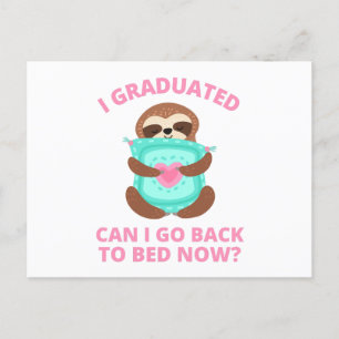 Postal Me gradué, puedo volver a la cama ahora