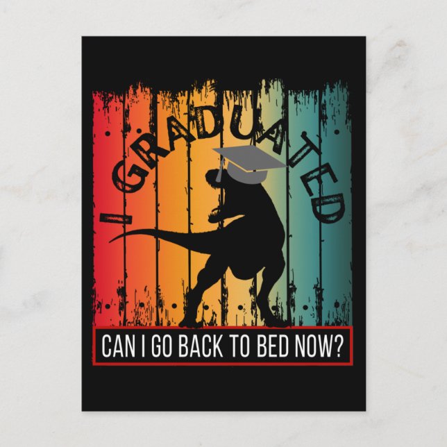 Postal me gradué, ¿puedo volver a la cama ahora? (Anverso)